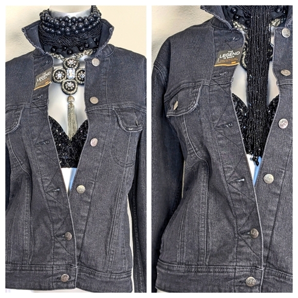 LEE Denim Relaxed Fit Button Down Cotton Blend & Spandex Jacket - Picture 4 of 15